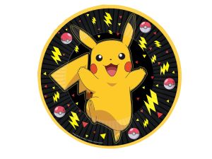 TALERZYKI PAP POKEMON OKRĄGŁE 23CM 8SZT 6786 GODAN