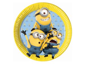 TALERZYKI PAPIEROWE  LOVELY MINIONS 23 CM  8SZT GO