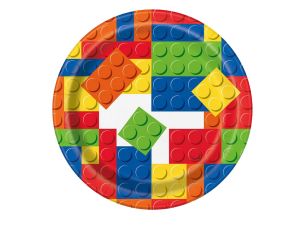 TALERZYKI PAPIEROWY KLOCKI 18CM 8SZT GODAN