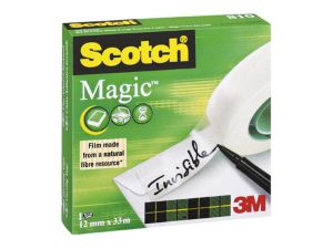 Taśma biurowa SCOTCH® Magic™ (810), matowa, 12mm, 33m