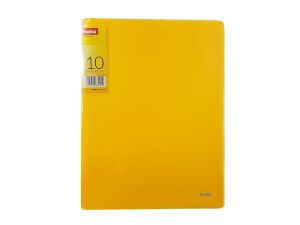 TECZKA 10 KOSZULEK CLEAR BOOK ŻÓŁTA 