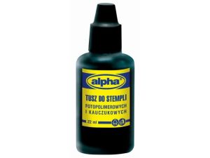 TUSZ DO STEMPLI ALPHA CZARNY 30ML