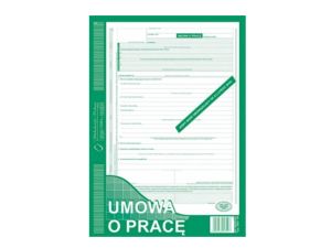 UMOWA O PRACĘ A4 500-1N