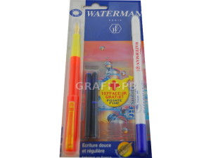 WATERMAN. JIFF CRISTAL POMARANCZOWE PIÓRO+KOREKTOR
