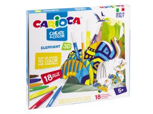 ZESTAW CARIOCA ELEPHANT 3D 18 KOL. 42902 170-2426