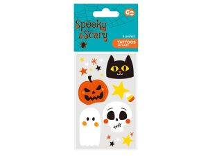 ZESTAW TATUAŻY ZMYWALNYCH HALLOWEEN A'5 GODAN