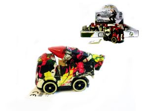 AUTO WOJSKOWE MALOWANE 10CM 4 RODZ. 5904
