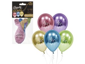 BALON BEAUTY CHARM STO LAT PLATYNOWE 12" 5SZT