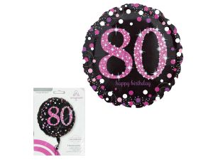 BALON FOLIOWY 18 CALI PINK CELEBRATION 80 43CM