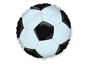 BALON FOLIOWY 18" FX PIŁKA CZARNA OKRĄGŁY