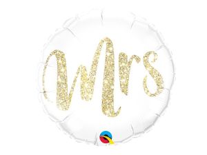 BALON FOLIOWY 18" QL CIR MRS ZŁOTY GODAN