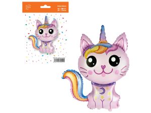 BALON FOLIOWY 24" FX  MAGICZNY KOT RÓŻOWY