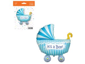 BALON FOLIOWY 24" FX WÓZEK DLA CHLOPCA NIEBIESKI