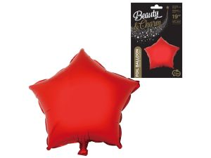 BALON FOLIOWY B&C GWIAZDA CZERWONA 19" GODAN