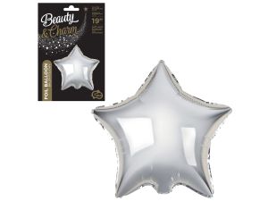 BALON FOLIOWY B&C GWIAZDA SREBRNA 19'' GODAN