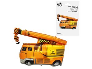 BALON FOLIOWY CIĘŻARÓWKA Z DŹWIGIEM 65X45CM GODAN