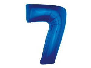 BALON FOLIOWY CYFRA 7 NIEBIESKA 92CM GODAN
