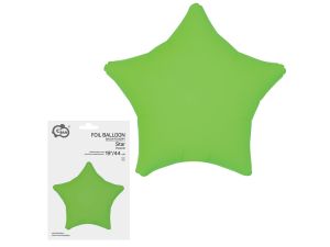 BALON FOLIOWY GWIAZDA FLUOR ZIELONY GODAN