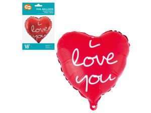 BALON FOLIOWY I LOVE YOU 18" GODAN