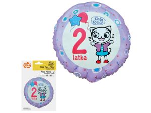 BALON FOLIOWY KICIA KOCIA 2 LATKA 18 CALI GODAN