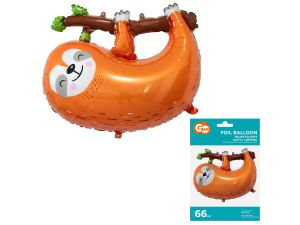 BALON FOLIOWY LENIWIEC 68X55 CM BRĄZOWY