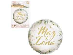 BALON FOLIOWY MĄŻ I ŻONA 18"  GODAN