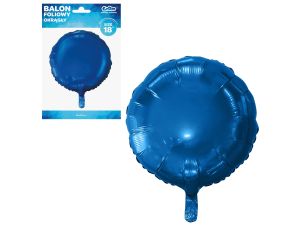 BALON FOLIOWY OKRĄGŁY GRANATOWY 18''