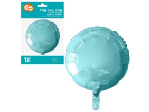 BALON FOLIOWY OKRĄGŁY JASNONIEBIESKI 18'' GODAN