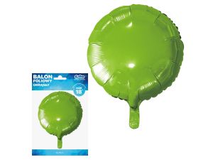 BALON FOLIOWY OKRĄGŁY ZIELONY 18''