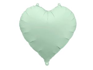 BALON FOLIOWY SERCE 45CM ZIELONY PARTYDECO