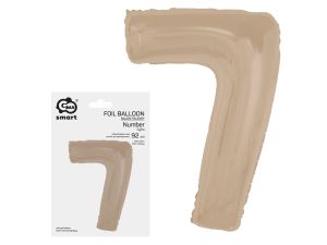 BALON FOLIOWY SMART CYFRA 7 MAT LATTE 92CM GODAN