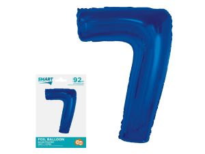 BALON FOLIOWY SMART CYFRA 7 NIEBIESKA 92CM GODAN