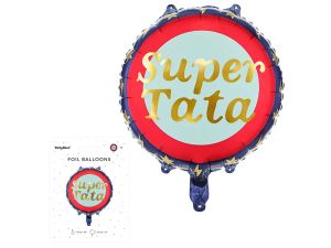 BALON FOLIOWY SUPER TATA 45CM PARTYDECO