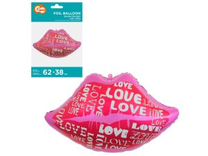 BALON FOLIOWY USTA Z NAPISEM LOVE GODAN
