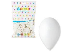 BALON G110 PASTEL 12" BIAŁY 100SZT GODAN