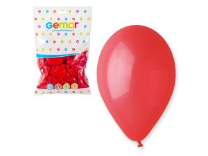 BALON G90 PASTEL 10'' CZERWONY 45 , 100SZT. GODAN