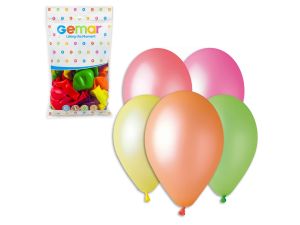 BALON GF90 FLUOR  10'' RÓŻNOKOLOROWY 100 SZT GODAN