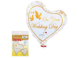 BALON IBREX HEL SERCE SWEET 14" WEDDING
