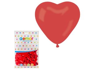 BALON SERCE CZERWONE 50 SZT GODAN