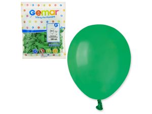 BALONY A50 PASTEL 5" CIEMNOZIELONE 13/100SZT GODAN
