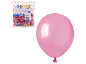 BALONY AM50 METAL 5" RÓŻOWE 33/100SZT GODAN