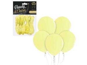 BALONY BEAUTY&CHARM MAKARONOWE 12" A'10 WANILIOWE