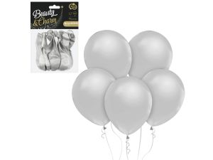 BALONY BEAUTY&CHARM METALIKI SREBRNE 12" A'10