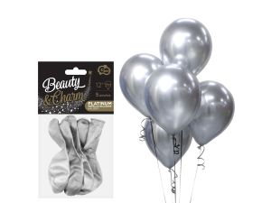 BALONY BEAUTY&CHARM PLATYNOWE SREBR 12" 7SZT GODAN