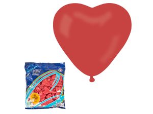 BALONY CR6 PASTEL SERCE B/NADRUKU CZERWONY GODAN