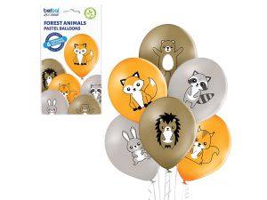 BALONY D11 FOREST ANIMALS PA MIX3 6SZT