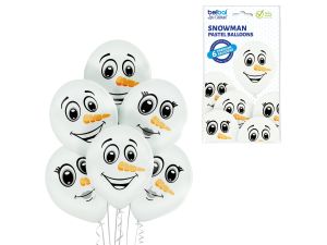 BALONY D11 SNOWMAN FACES 5000348 6SZT GODAN