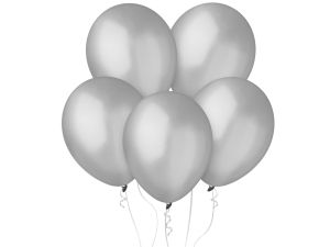 BALONY DECOMEX 11" METALLIC SILVER 100SZT GODAN