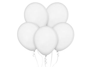 BALONY DECOMEX 11" PASTEL WHITE 100SZT GODAN