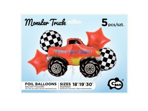 BALONY FOLIOWE ZESTAW MONSTR TRUCK 5SZT GODAN